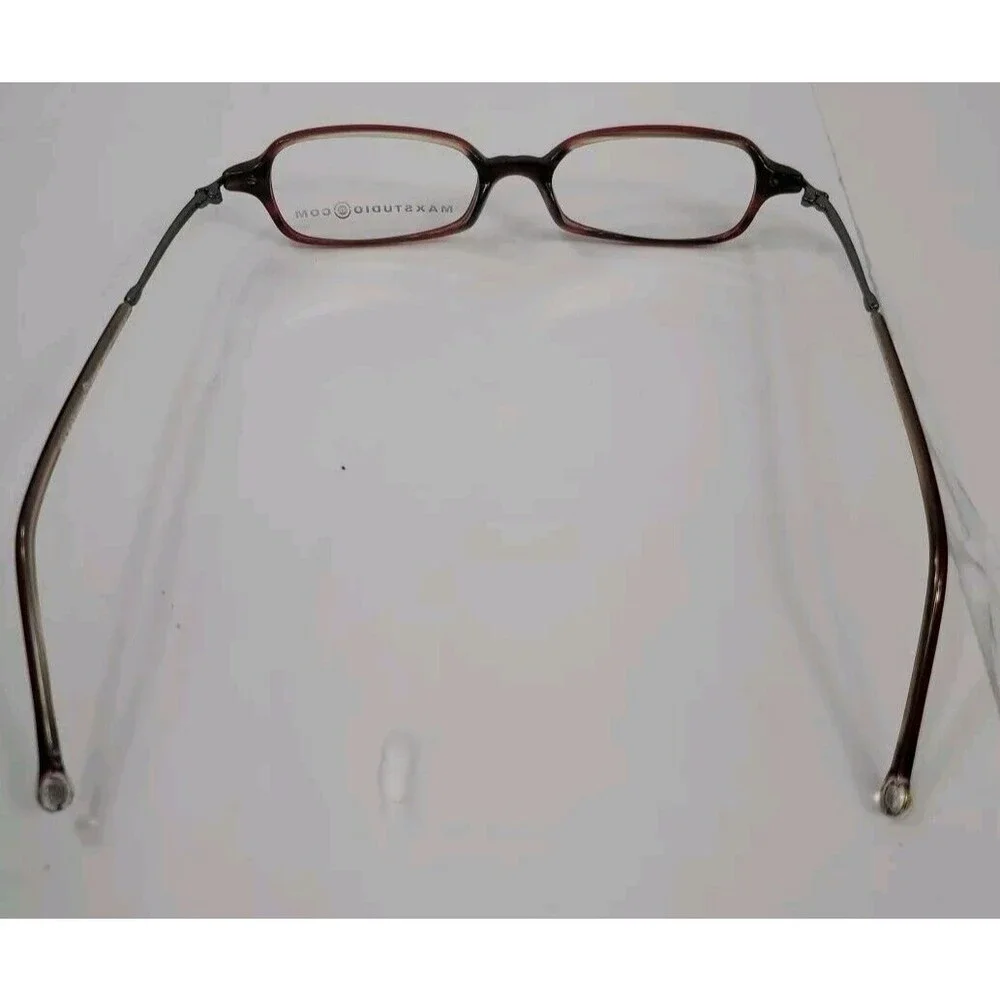 New Max Studio By Eye Q  MX100 EYEGLASSES FRAMES WINE and  TAUPE  47 16 140 Rect